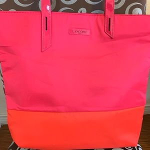 Lancôme Tote Bag Pink and Orange